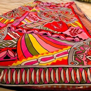 Vibrant  Emilio Pucci like Patterned Skirt  S rare,high end looking print,rare